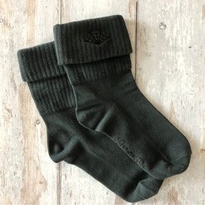 Sourpuss Green Spiderweb Cuff Ankle Socks
